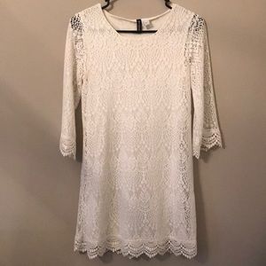 H&M White Lace Dress